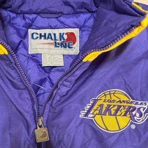 Vintage Chalk Line Lakers Puffer